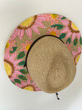 Load image into Gallery viewer, KIDS Pink Daisy Straw OMHat