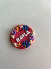Load image into Gallery viewer, Pink Floral Name Badge