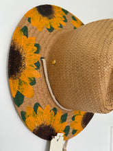 Load image into Gallery viewer, Giant Sunflowers Straw OMHat
