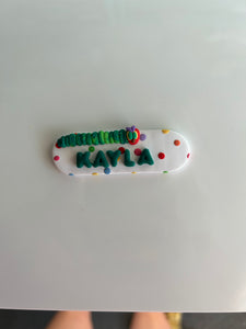 Hungry Caterpillar Long Name Badge